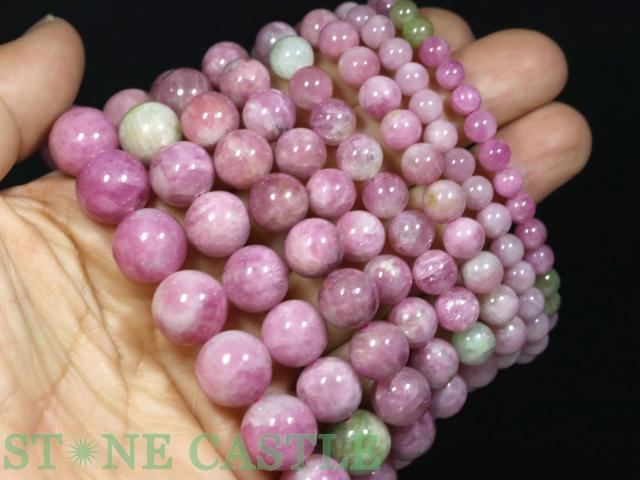 ☆高品質☆【ブレスレット】コンゴ産さくらピンクトルマリン (3A) (約6〜6.5mm) 天然石 パワーストーン