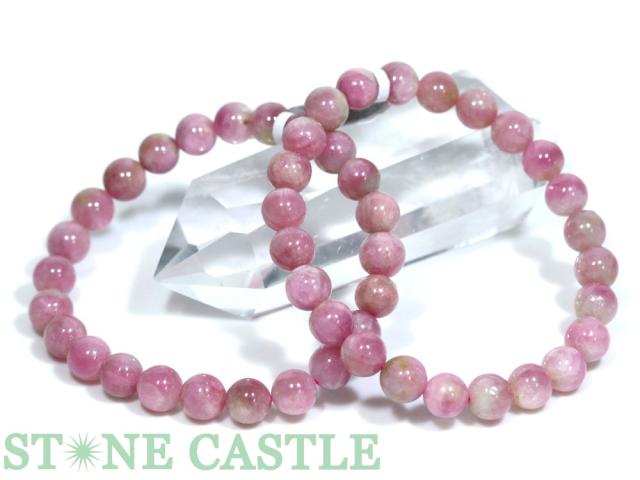 ☆高品質☆【ブレスレット】コンゴ産さくらピンクトルマリン (3A) (約7.5〜8mm) 天然石 パワーストーン