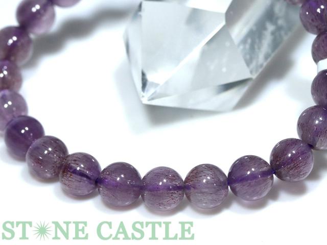 ☆一点物☆【ブレスレット】パープルスーパーセブン (7A) (約7.5〜8mm) No.03 (ケース付) 天然石 パワーストーン_2