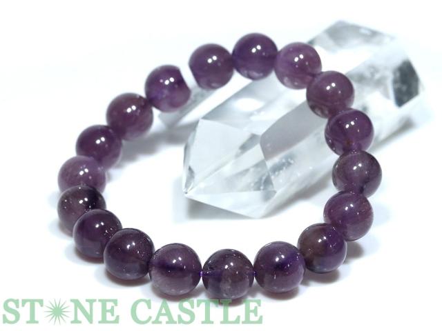 ☆一点物☆【ブレスレット】パープルスーパーセブン (7A) (約11〜11.5mm) No.08 (ケース付) 天然石 パワーストーン