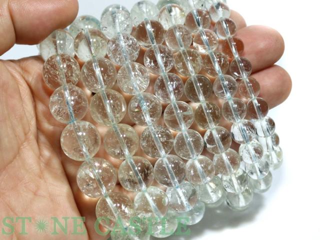 ☆高品質☆【ブレスレット】ヒマラヤ産エンジェルアクアマリン (5A) (約12.5〜13mm) (ケース付) 天然石 パワーストーン_3