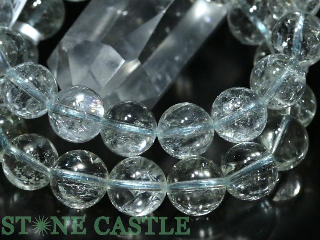 ☆高品質☆【ブレスレット】ヒマラヤ産エンジェルアクアマリン (5A) (約12.5〜13mm) (ケース付) 天然石 パワーストーン_4