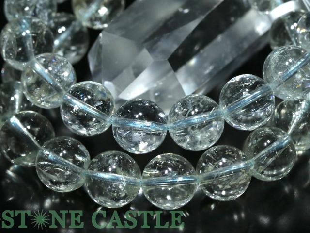 ☆高品質☆【ブレスレット】ヒマラヤ産エンジェルアクアマリン (5A) (約12.5〜13mm) (ケース付) 天然石 パワーストーン_1