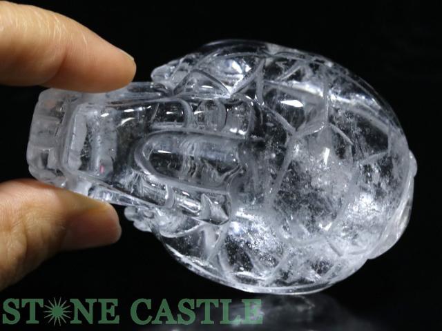 ☆一点物☆【彫刻置物】天然水晶 (3A) 龍亀 (大) No.01 天然石