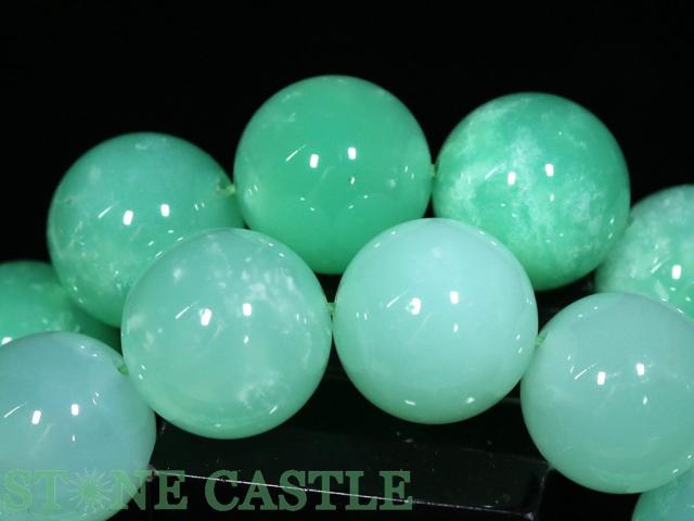 ☆高品質☆【ブレスレット】クリソプレーズ (3A) (約13〜13.5mm) (ケース付) 天然石 パワーストーン_3