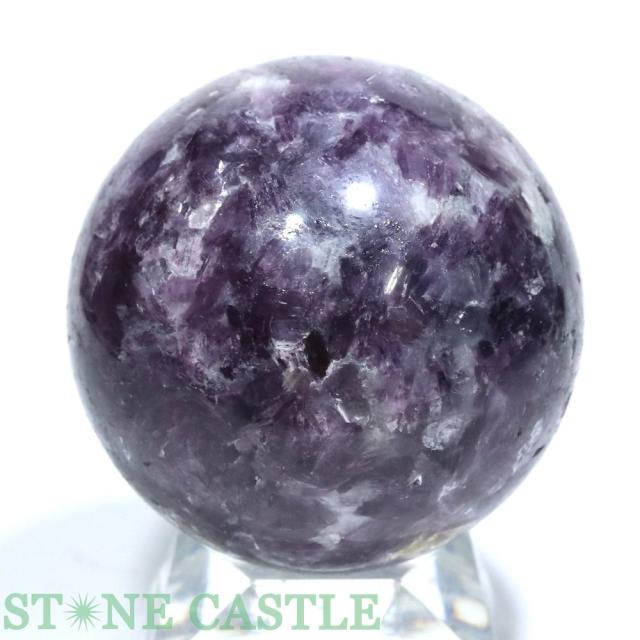 ☆一点物☆【置き石】丸玉 レピドライト 約72mm No.41 天然石 パワーストーン