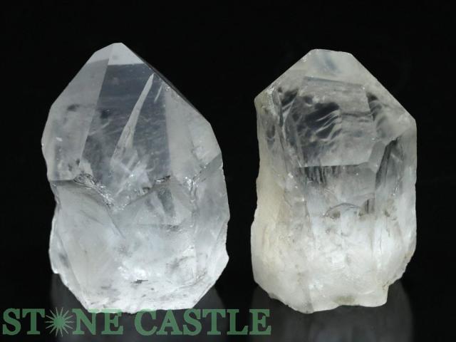 ☆一点物☆【原石】レムリアン水晶 ポイント型 (ブラジル産) (2個セット) No.91 天然石 パワーストーン