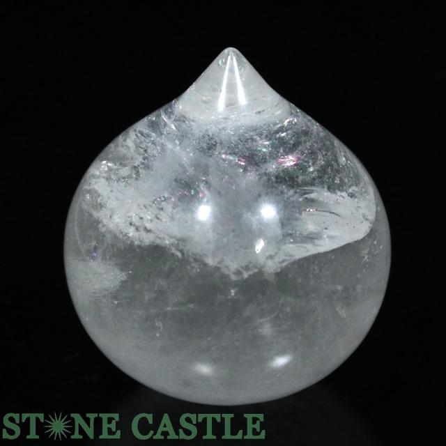 ☆一点物☆【開運＆風水アイテム】レインボー水晶 宝珠 (丸タイプ) 約50mm No.76 天然石 パワーストーン