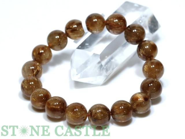 ☆一点物☆【ブレスレット】オレンジタイチンルチルクォーツ (5A) No