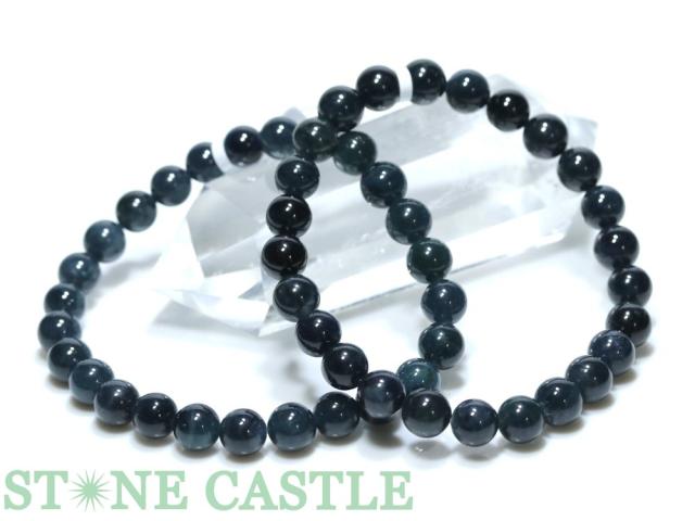 ☆高品質☆【ブレスレット】インディゴライト (ブルートルマリン) (約7〜7.5mm) (ケース付) 天然石 パワーストーン