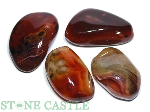 ☆一点物☆【置き石】サードオニキス 握り石 (4個セット) No.80 天然石 パワーストーン