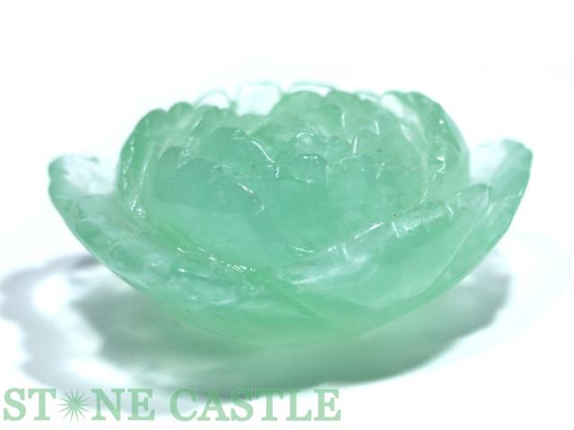 ☆一点物☆【彫刻置物】薔薇 フローライト No.11 天然石