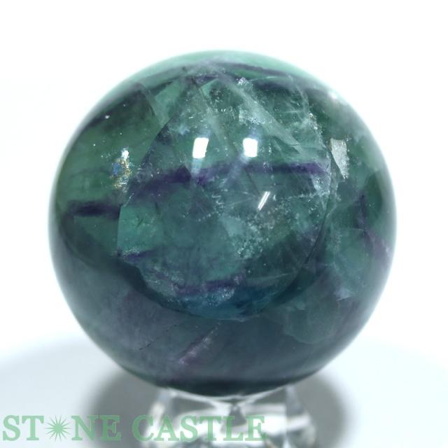 ☆一点物☆【置き石】丸玉 フローライト 約65mm No.32 天然石 パワーストーン