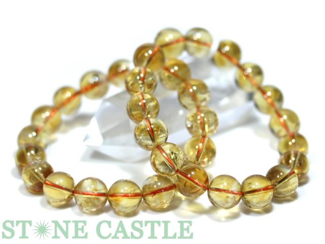 ☆高品質☆【ブレスレット】天然シトリンクォーツ (5A) (約12mm) 天然石 パワーストーン