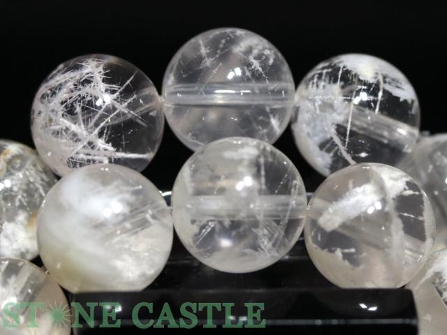 ☆高品質☆【ブレスレット】ホワイトスノーガーデンクォーツ (ピンク) (ブラジル産) (約10.5〜11mm) 天然石 パワーストーン_3