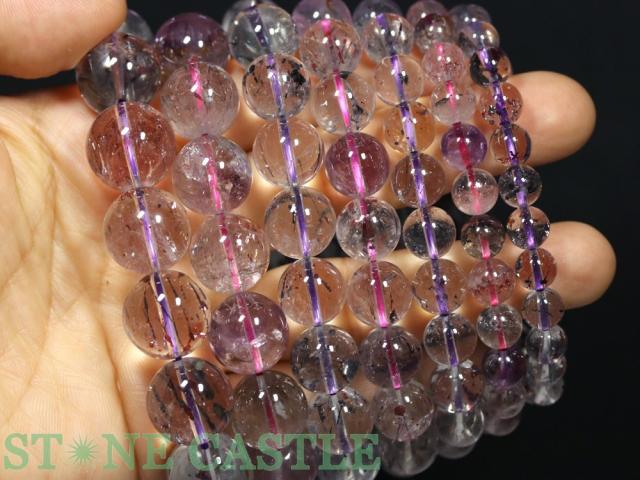 ☆高品質☆【ブレスレット】サチャロカスーパーセブン (5A) (約11〜11.5mm) (ケース付) 天然石 パワーストーン