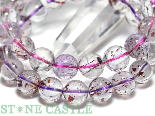 ☆高品質☆【ブレスレット】サチャロカスーパーセブン (5A) (約11〜11.5mm) (ケース付) 天然石 パワーストーン