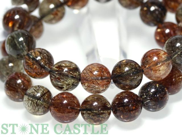 ☆高品質☆【ブレスレット】ブラックタイチンスーパーセブン (マイカ入り) (5A) (約12.5〜13mm) (ケース付) 天然石 パワーストーン_4