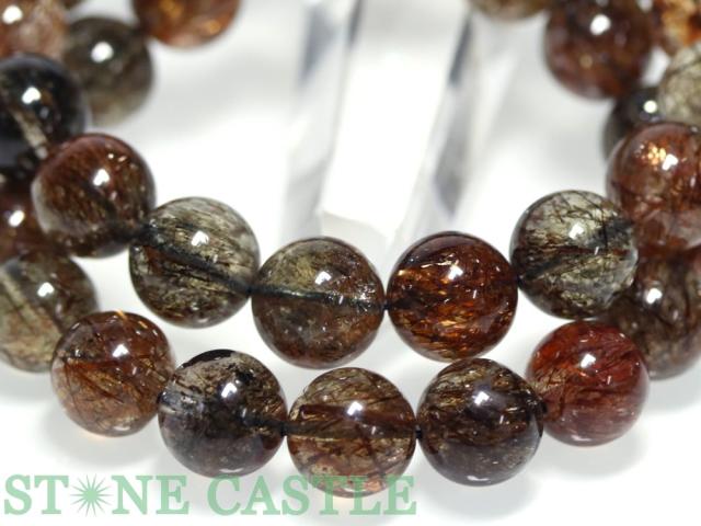 ☆高品質☆【ブレスレット】ブラックタイチンスーパーセブン (マイカ入り) (5A) (約12.5〜13mm) (ケース付) 天然石 パワーストーン_3