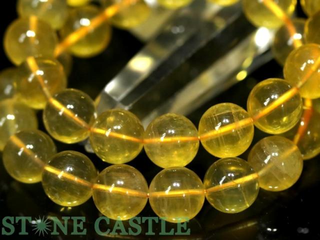 ☆高品質☆【ブレスレット】ゴールデンフローライト (2A) (約14〜14.5mm) 天然石 パワーストーン_3