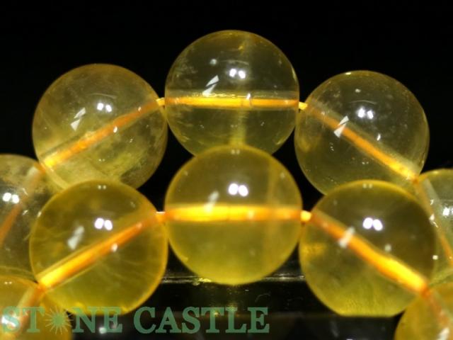 ☆高品質☆【ブレスレット】ゴールデンフローライト (2A) (約14〜14.5mm) 天然石 パワーストーン_1