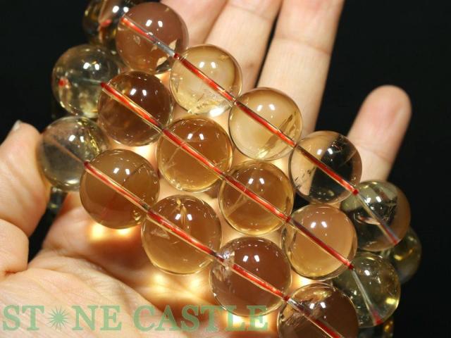 ☆高品質☆【ブレスレット】天然シトリン アイリスクォーツ (2A) (約18mm) (ケース付) 天然石 パワーストーン_4
