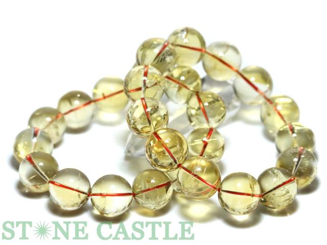 ☆高品質☆【ブレスレット】天然シトリン アイリスクォーツ (2A) (約18mm) (ケース付) 天然石 パワーストーン