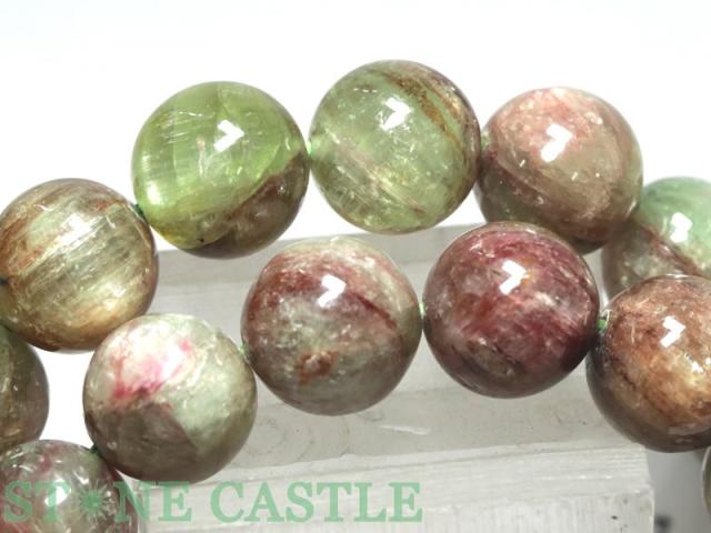 ☆高品質☆【ブレスレット】ブラッドショットグリーンカイヤナイト (約10.5〜11mm) 天然石 パワーストーン_2