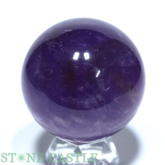 ☆一点物☆【置き石】丸玉 アメジスト (EX) 約54mm No.12 天然石 パワーストーン
