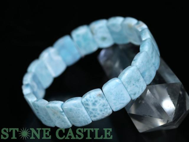 ☆一点物☆【ブレスレット】ラリマー (5A) バングル 約10x14x4mm No.01 (ケース付) 天然石 パワーストーン