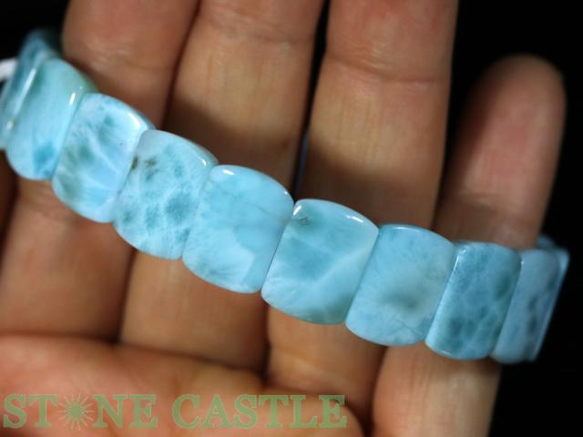 ☆一点物☆【ブレスレット】ラリマー (5A) バングル 約11x15x5mm No.02 