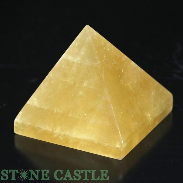 ☆一点物☆【置き石】ピラミッド型 ゴールデンカルサイト No.41 天然石 パワーストーン