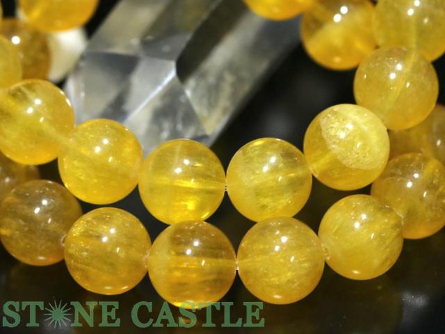 ☆高品質☆【ブレスレット】ラビットヘアオレンジフローライト (約13.5〜14mm) 天然石 パワーストーン_1