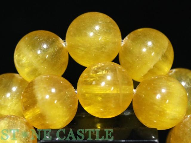 ☆高品質☆【ブレスレット】ラビットヘアオレンジフローライト (約13〜13.5mm) 天然石 パワーストーン_3