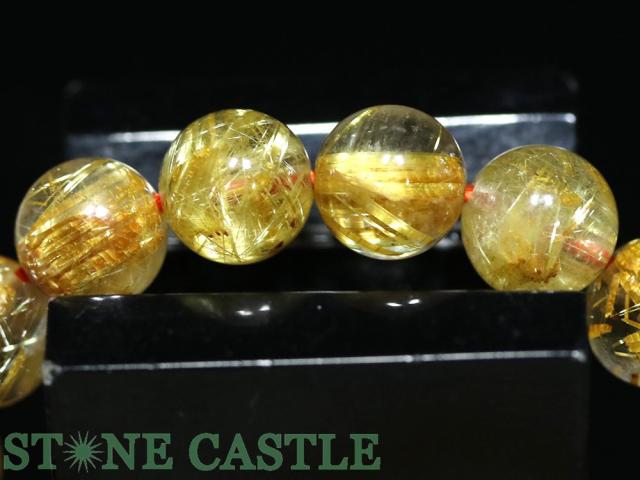 ☆一点物☆【ブレスレット】極太タイチンルチルクォーツ (7A) 7386F パワーストーンブレスレット 極太タイチンルチルクォーツ