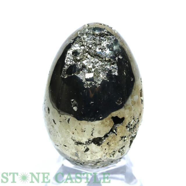 ☆一点物☆【置き石】たまご型 パイライト (3A) No.91 天然石 パワーストーン