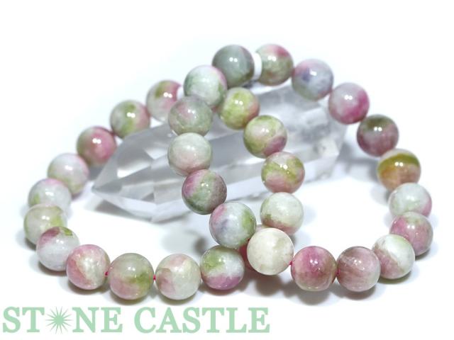 ☆高品質☆【ブレスレット】キャンディトルマリン (3A) (アフガニスタン産) (約13.5〜14mm) (ケース付) 天然石 パワーストーン