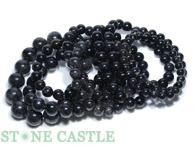 ☆特価アソート☆【ブレスレット】ブラックルチル (濃厚タイプ) (約8〜16mm) (約7〜9本入り) 約300g 天然石 パワーストーン_5