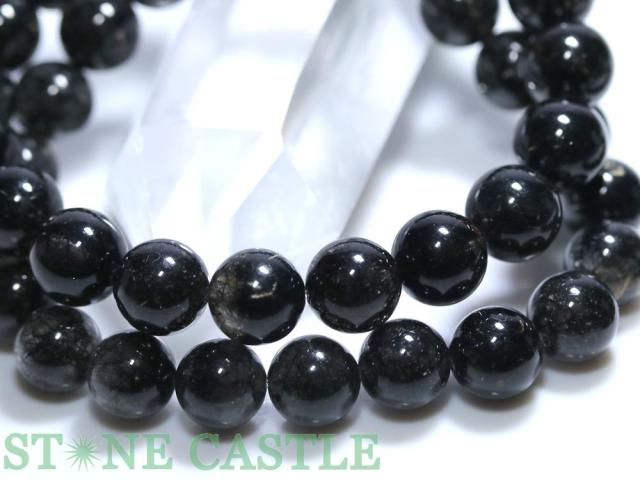 ☆特価アソート☆【ブレスレット】ブラックルチル (濃厚タイプ) (約8〜16mm) (約7〜9本入り) 約300g 天然石 パワーストーン_4