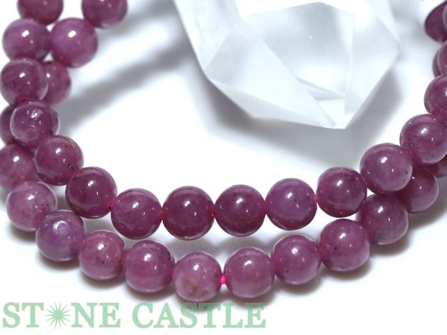 ☆高品質☆【ブレスレット】ルビー (3A) (約6.5〜7mm) 天然石 パワーストーン_2