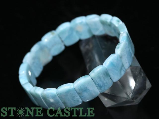☆一点物☆【ブレスレット】ラリマー (5A) バングル 約10x14x4mm No.09 (ケース付) 天然石 パワーストーン