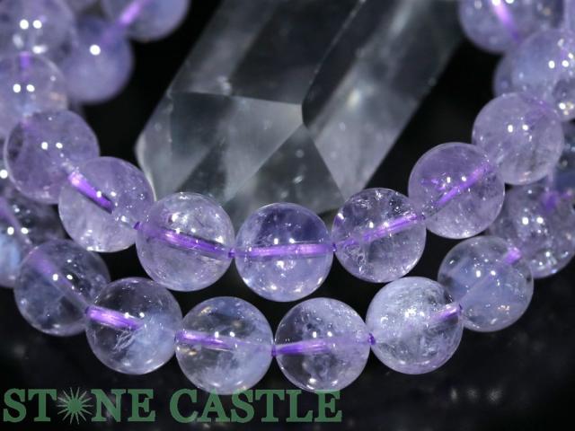 ☆高品質☆【ブレスレット】スコロライト (3A) (レインボー入り) (約10〜10.5mm) 天然石 パワーストーン_3