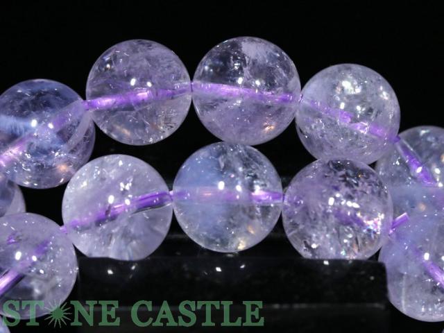 ☆高品質☆【ブレスレット】スコロライト (3A) (レインボー入り) (約10〜10.5mm) 天然石 パワーストーン_2