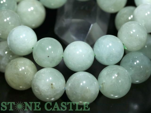 ☆高品質☆【ブレスレット】ライムグリーンベリル (A) (約15〜15.5mm) 天然石 パワーストーン_2