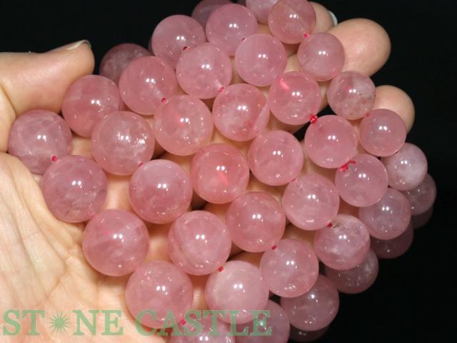 ☆高品質☆【ブレスレット】ディープローズクォーツ (3A) (約14.5〜15mm) 天然石 パワーストーン_2