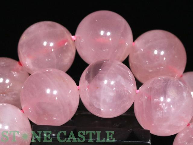 ☆高品質☆【ブレスレット】ディープローズクォーツ (3A) (約14.5〜15mm) 天然石 パワーストーン_4