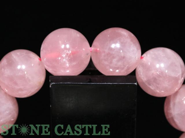 ☆高品質☆【ブレスレット】ディープローズクォーツ (3A) (約16〜16.5mm) 天然石 パワーストーン_2