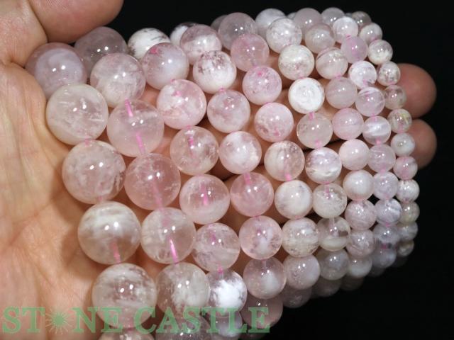 ☆高品質☆【ブレスレット】ピンクガーデンクォーツ (3A) (約15〜15.5mm) (ケース付) 天然石 パワーストーン_2