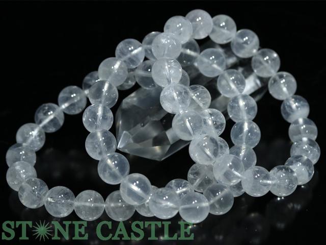 ☆特価アソート☆【ブレスレット】レムリアン水晶 (約9〜15mm) (約8〜9本入り) 約300g 天然石 パワーストーン_2