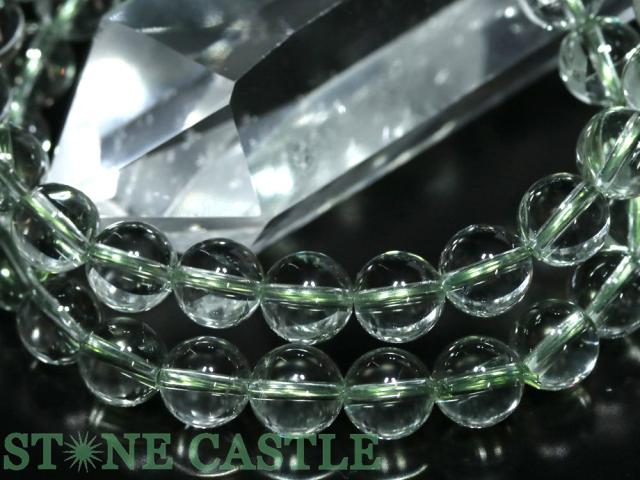 ☆高品質☆【ブレスレット】グリーンアメジスト (5A) (約8.5〜9mm) 天然石 パワーストーン_1